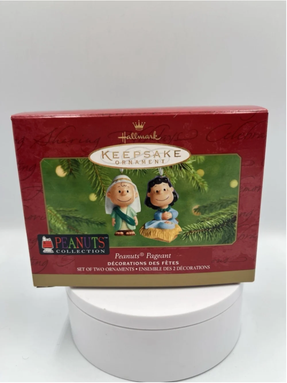New VTG 2001 Hallmark Keepsake PEANUTS PAGEANT Nativity Scene Ornament SEE ALL